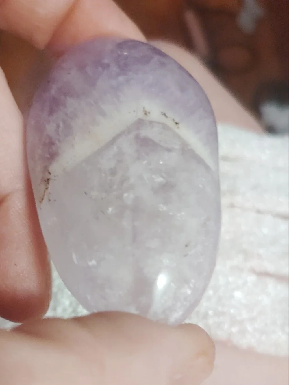 Amethyst Palm Stone - Purple Gemstone Relaxation